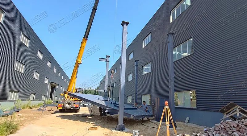 唐山金路廠區(qū)打造小型制砂樓，供客戶(hù)帶料試機(jī)